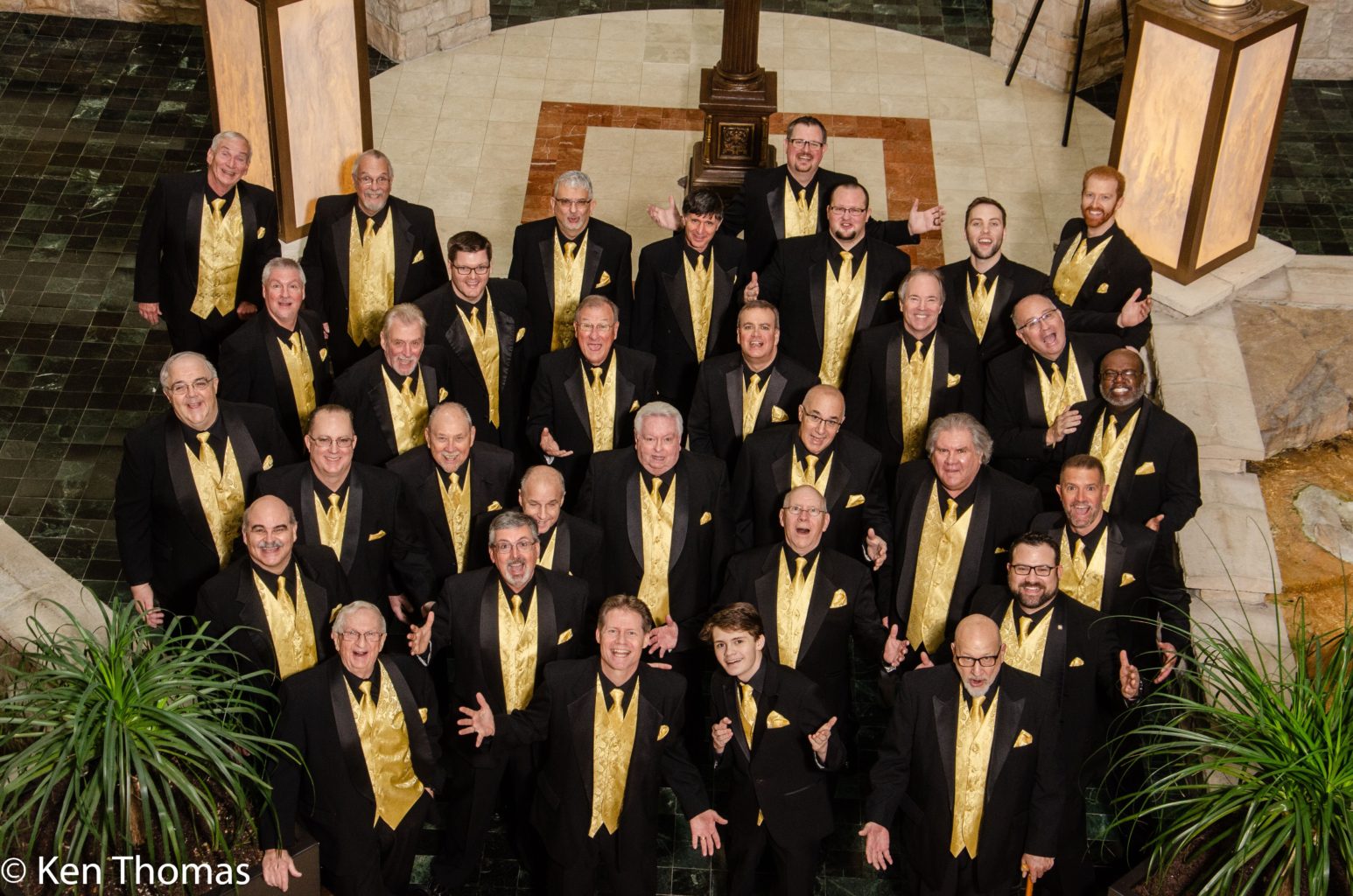 Picture of the Gold Standard Chorus from above